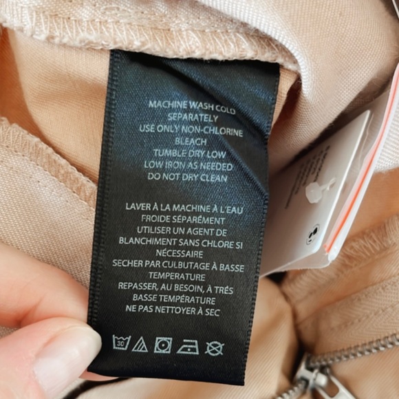 BDG Urban Outfitters NWT Logan Pleated Chino Grandpa Pant Wide Leg Khaki Women S - Picture 15 of 16